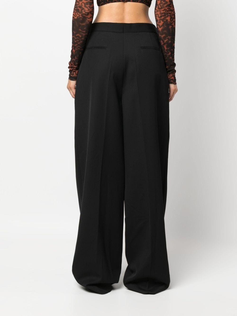 wide-leg tailored trousers - 4