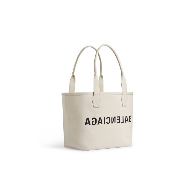 BALENCIAGA Women's Jumbo Small Tote Bag in Natural outlook