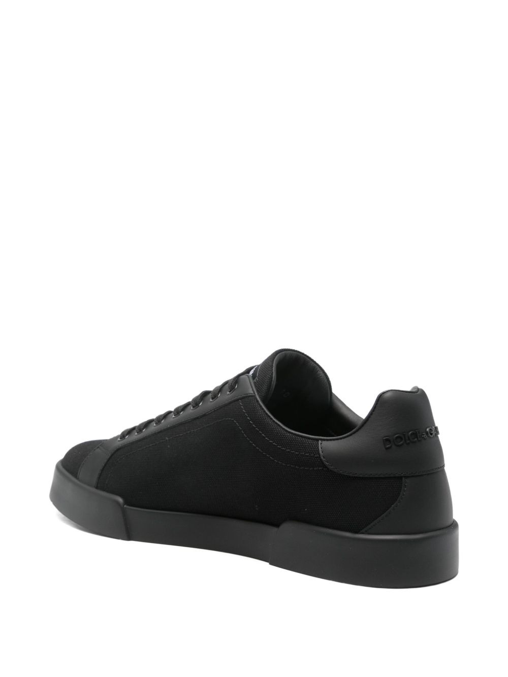 logo-plaque low-top sneakers - 3