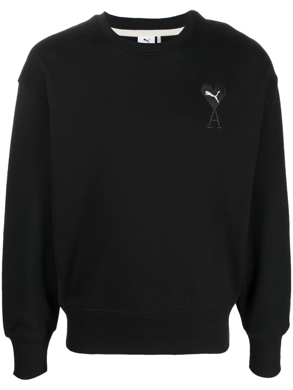 logo-patch sweatshirt - 1