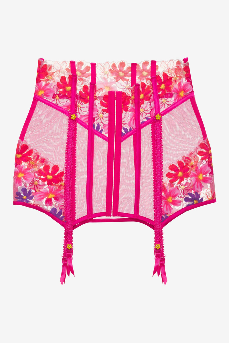 For Love & Lemons Anemone Floral Garter Skirt outlook