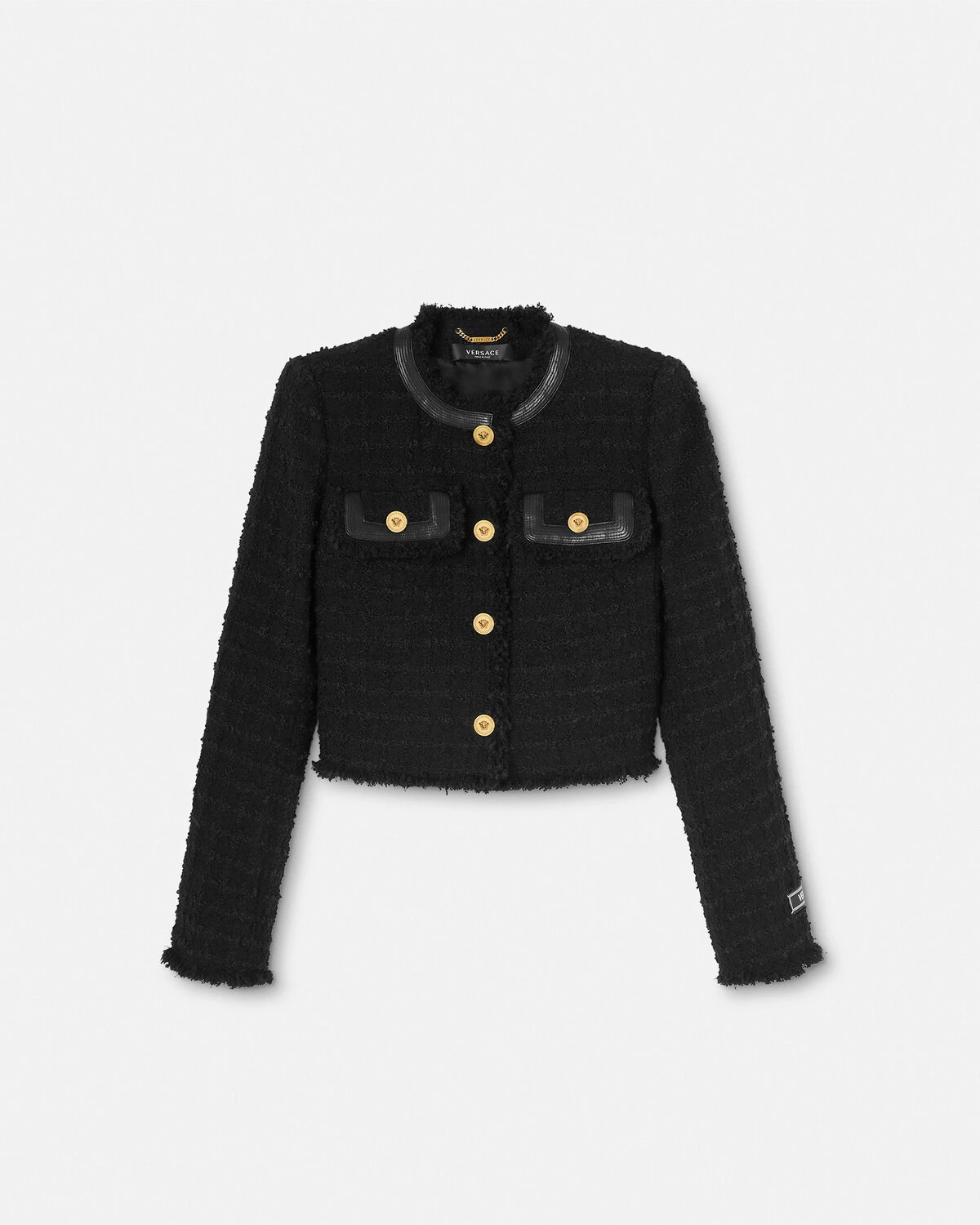 Bouclé Tweed Cardigan Jacket - 1