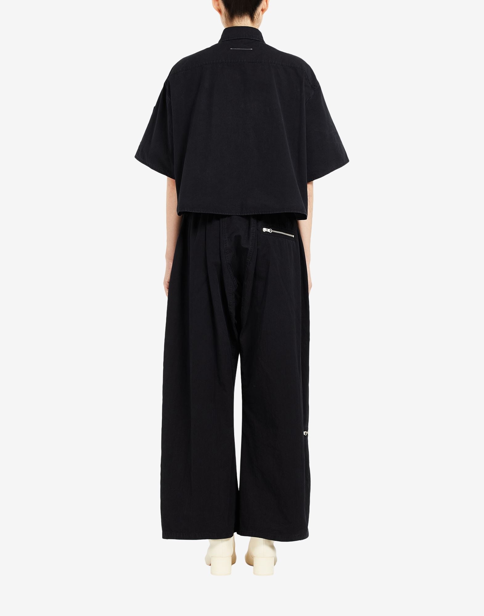 Oversized cotton trousers - 4