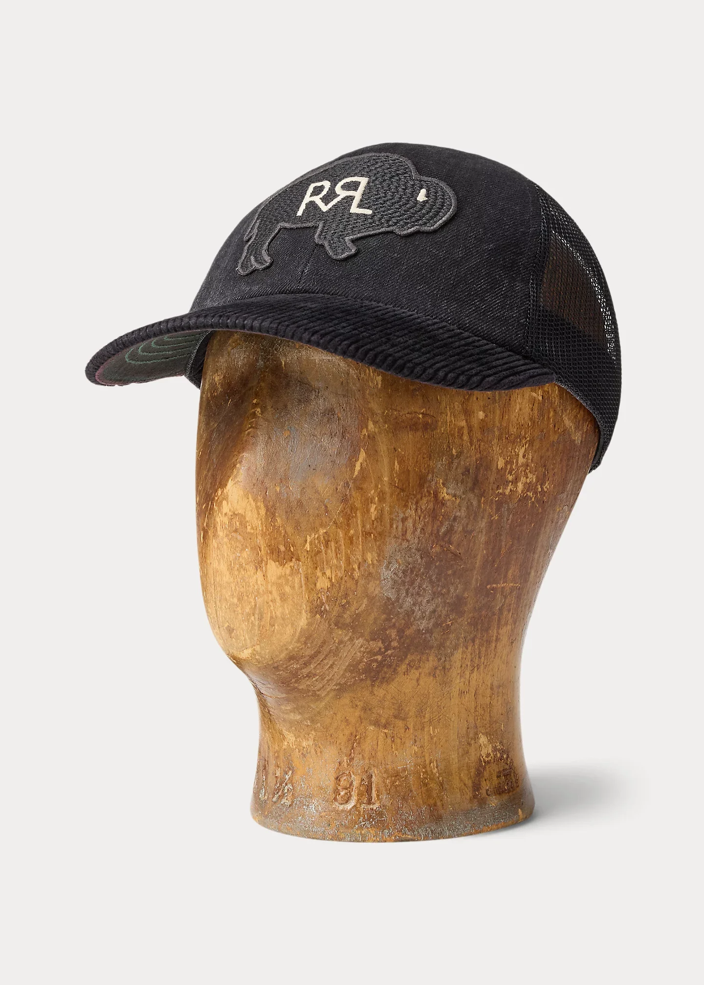 Corduroy-Bill Denim Trucker Cap - 1