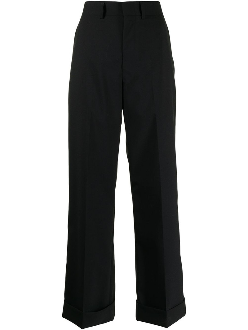 high-rise flared trousers 1