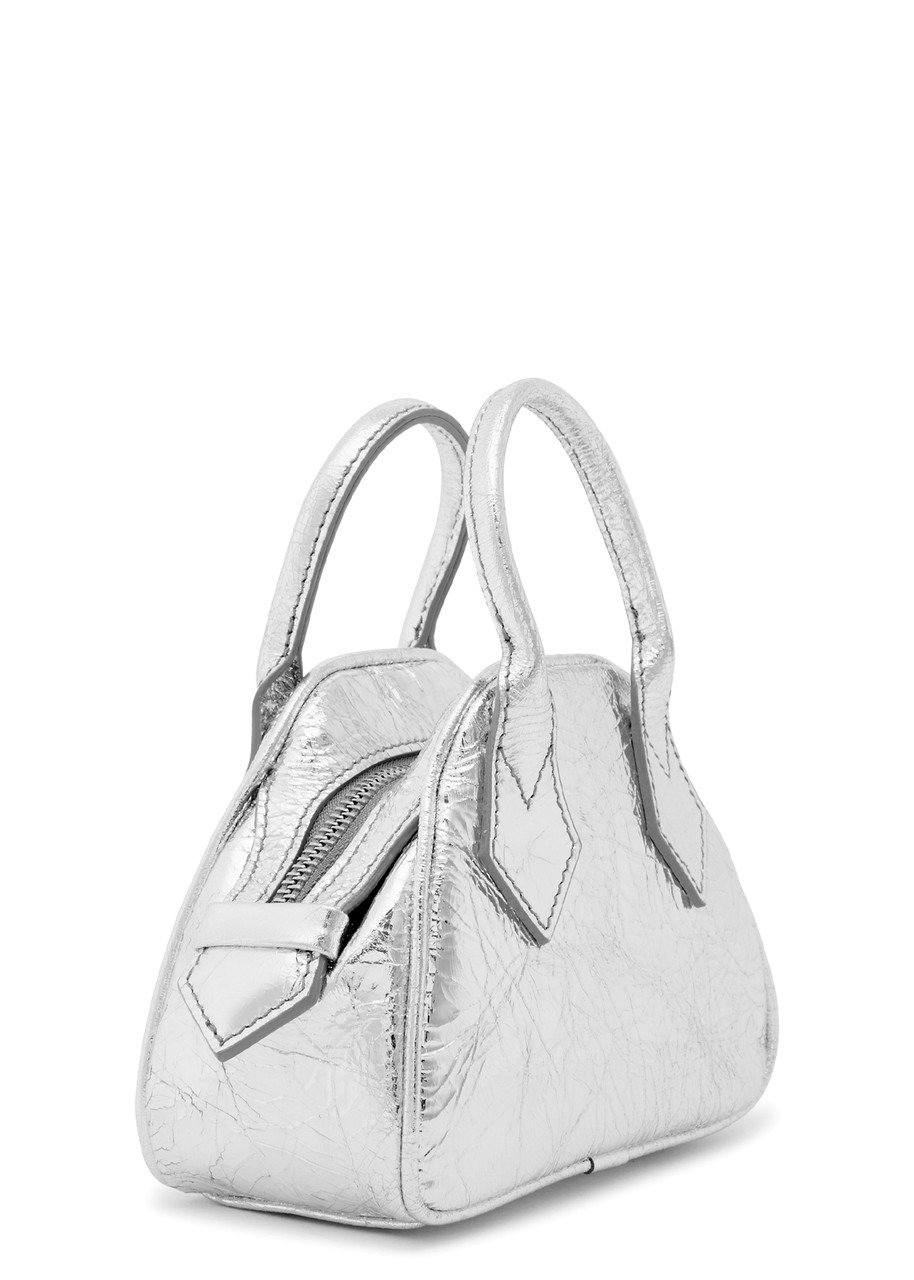 Vivienne Westwood Yasmine Mini Metallic Leather top Handle bag - 2