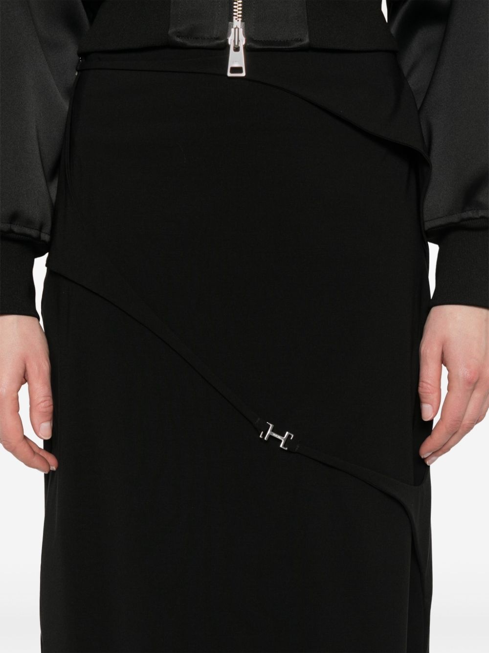 strap-detail maxi skirt - 5