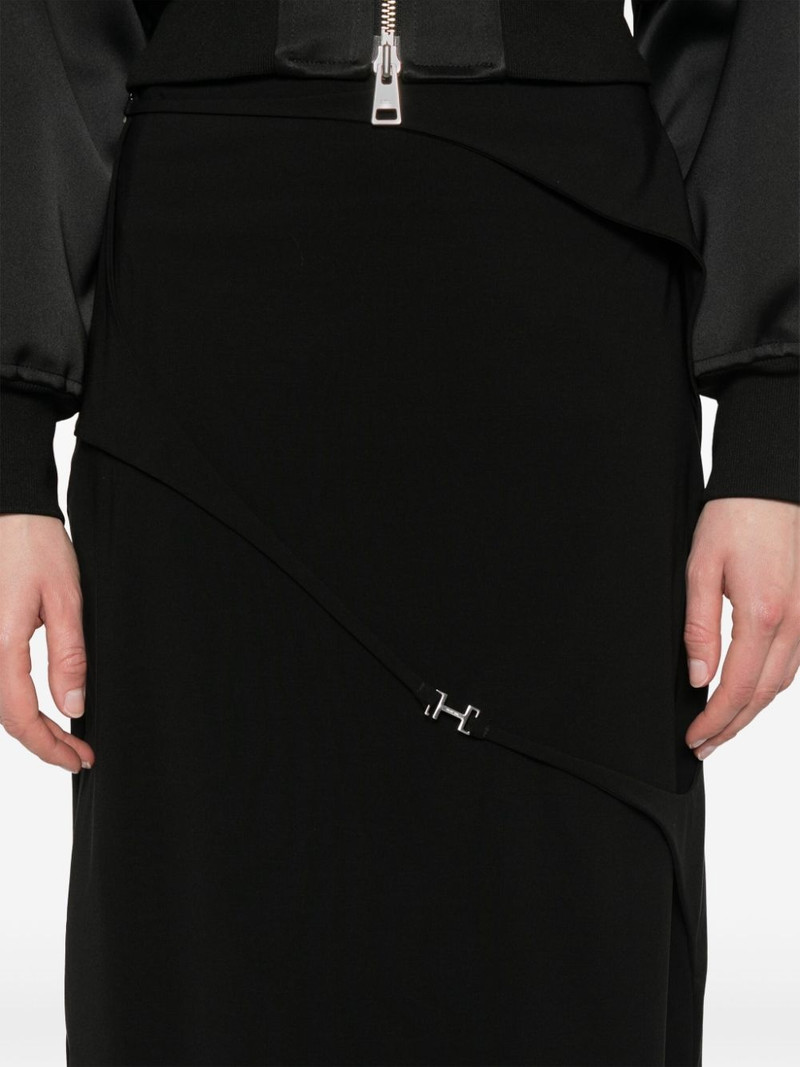 strap-detail maxi skirt 5