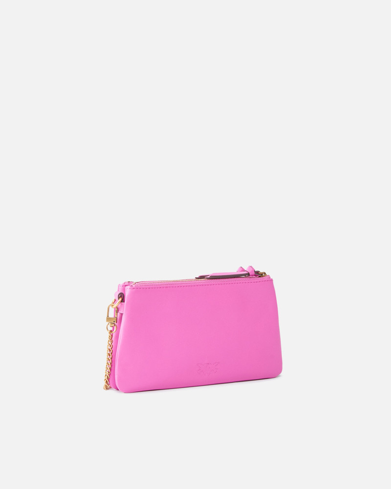 PINKO LEATHER MINI DOUBLE BAG WITH SHOULDER STRAP outlook