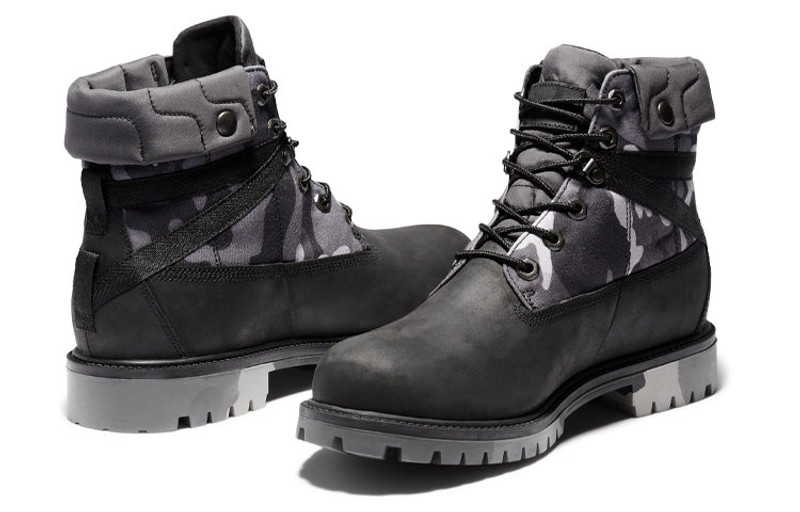 Timberland Timberland Heritage EK+ 6 Inch Waterproof Wide-Fit Boot 'Grey Camouflage' A29P7001 outlook