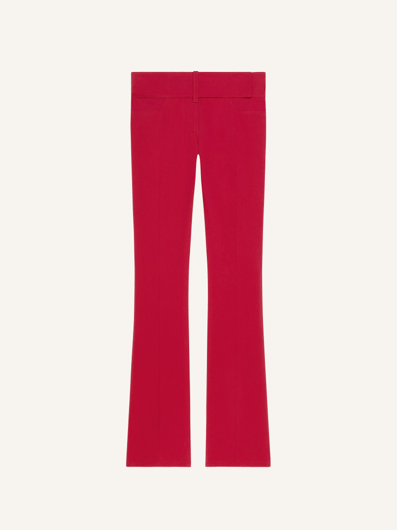 BELTED BOOTCUT PANTS - 1
