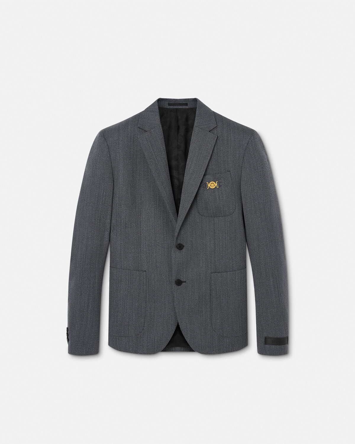 Mouliné Wool Single-Breasted Blazer - 1