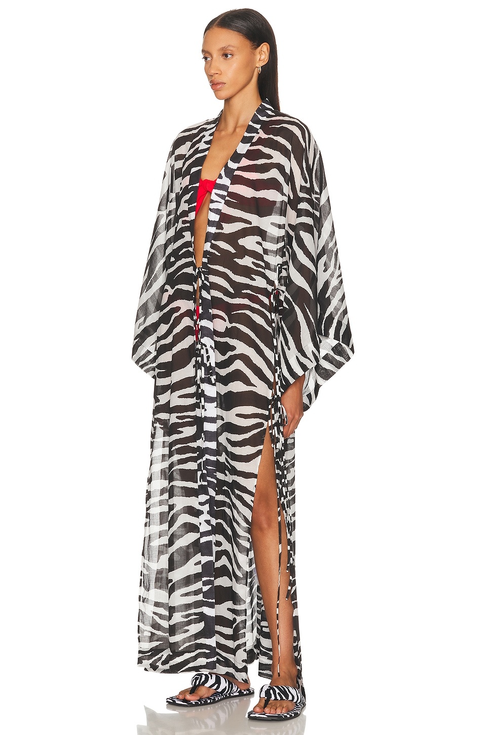 Zebra Printed Caftan - 3