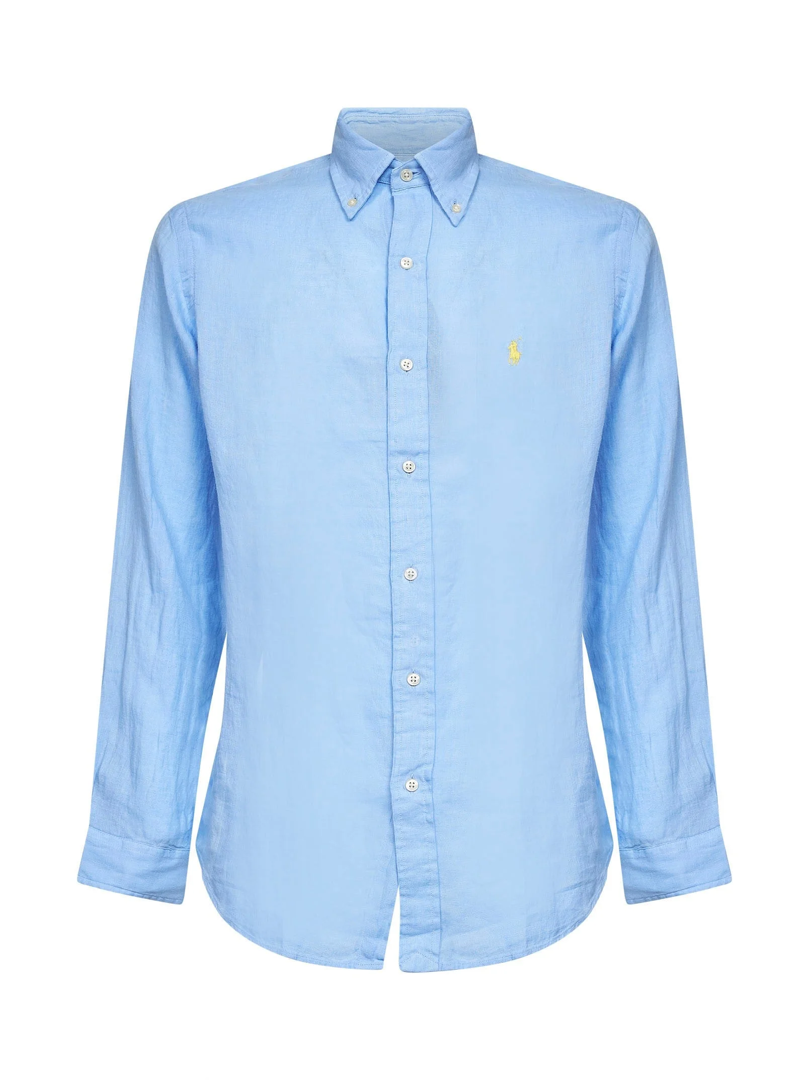 Austin blue linen Custom-Fit shirt - 1