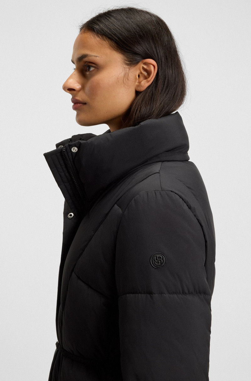 PADDED JACKET WITH METAL BELT DETAIL 6