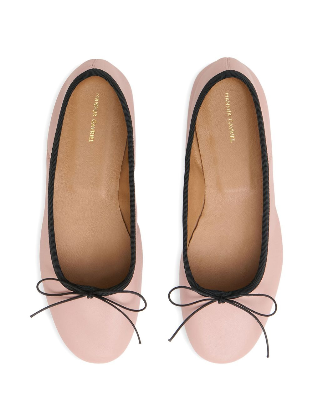 Dance bow-detail lambskin ballet flats - 4