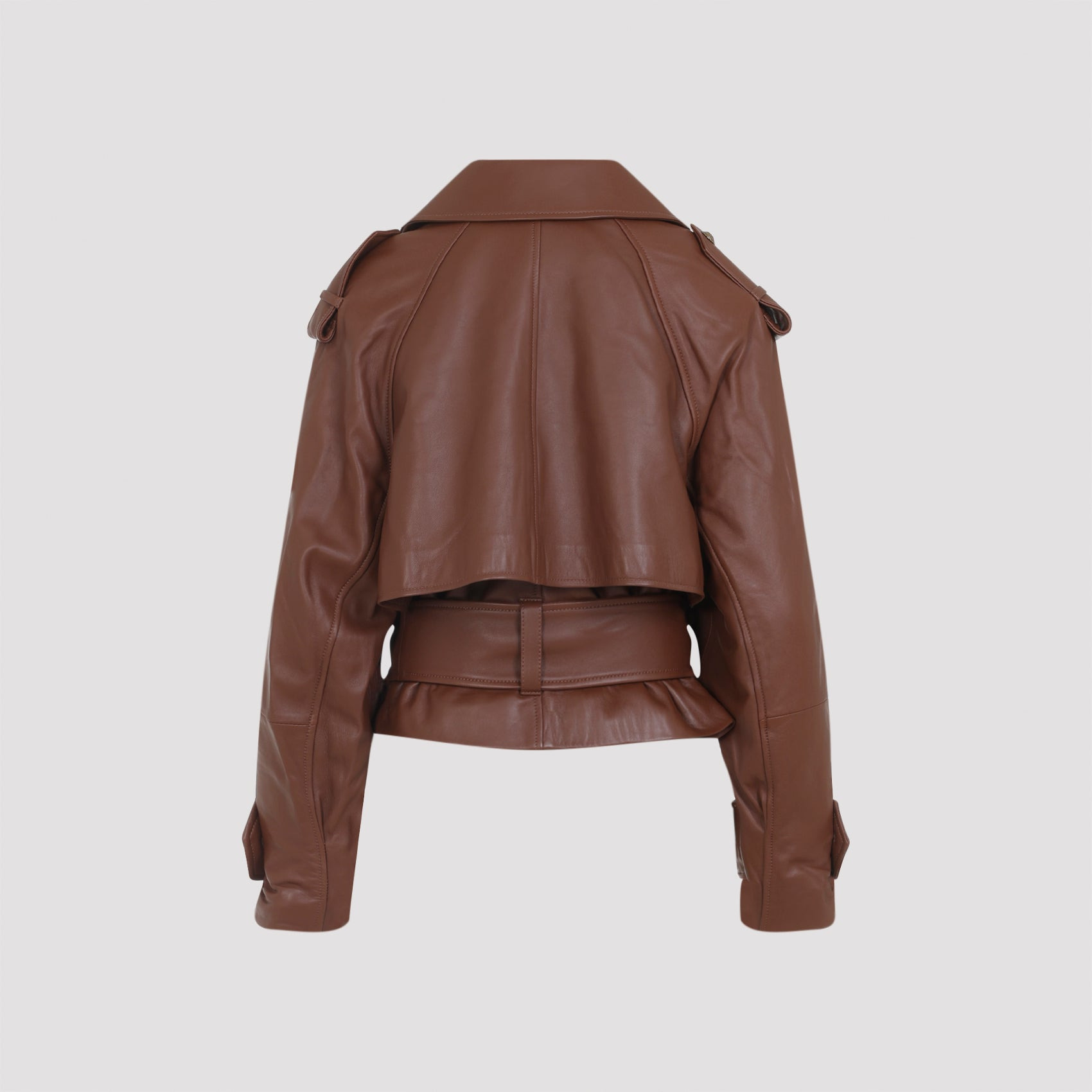 Hypnotic Leather Crop Trench Women - 2