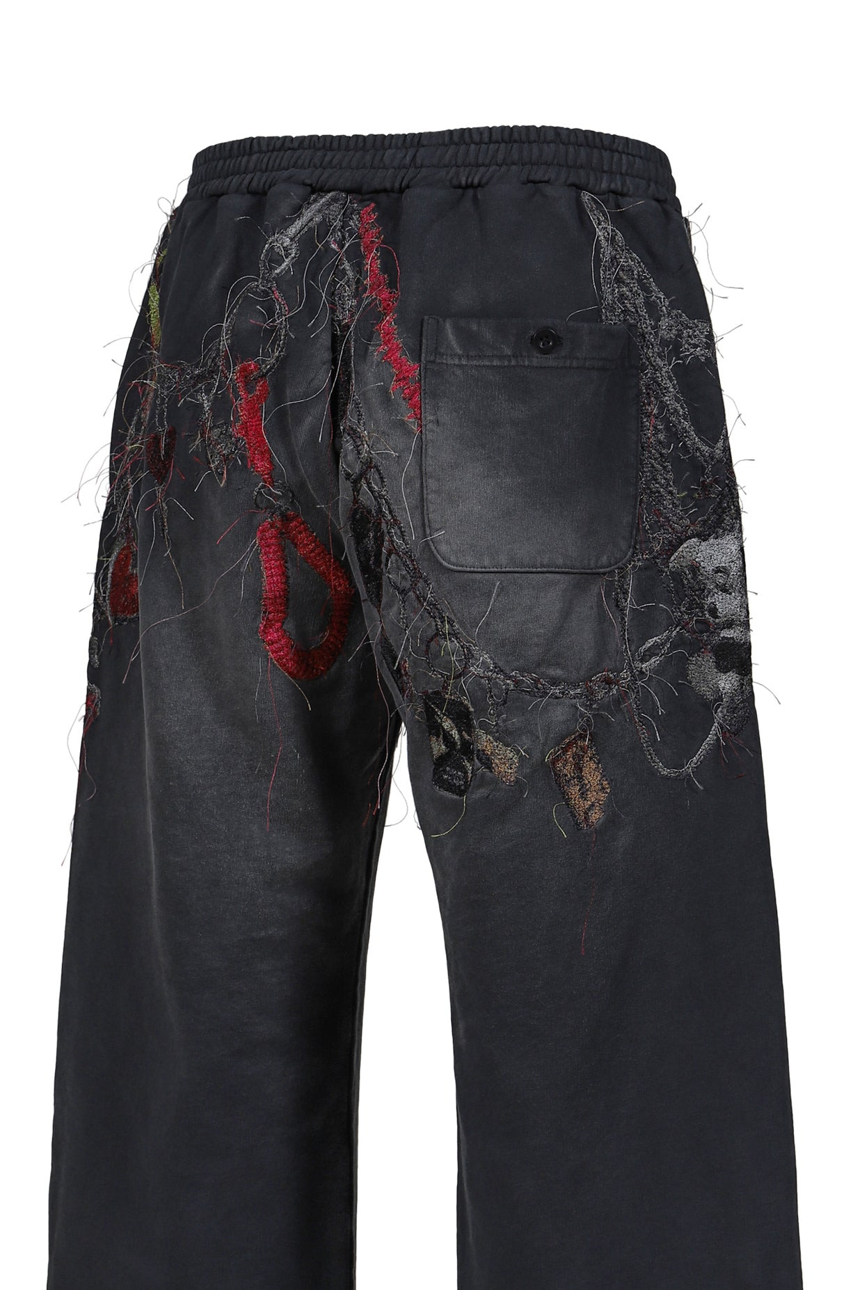 EMBROIDERED CHAIN SWEATPANTS / GRY - 5