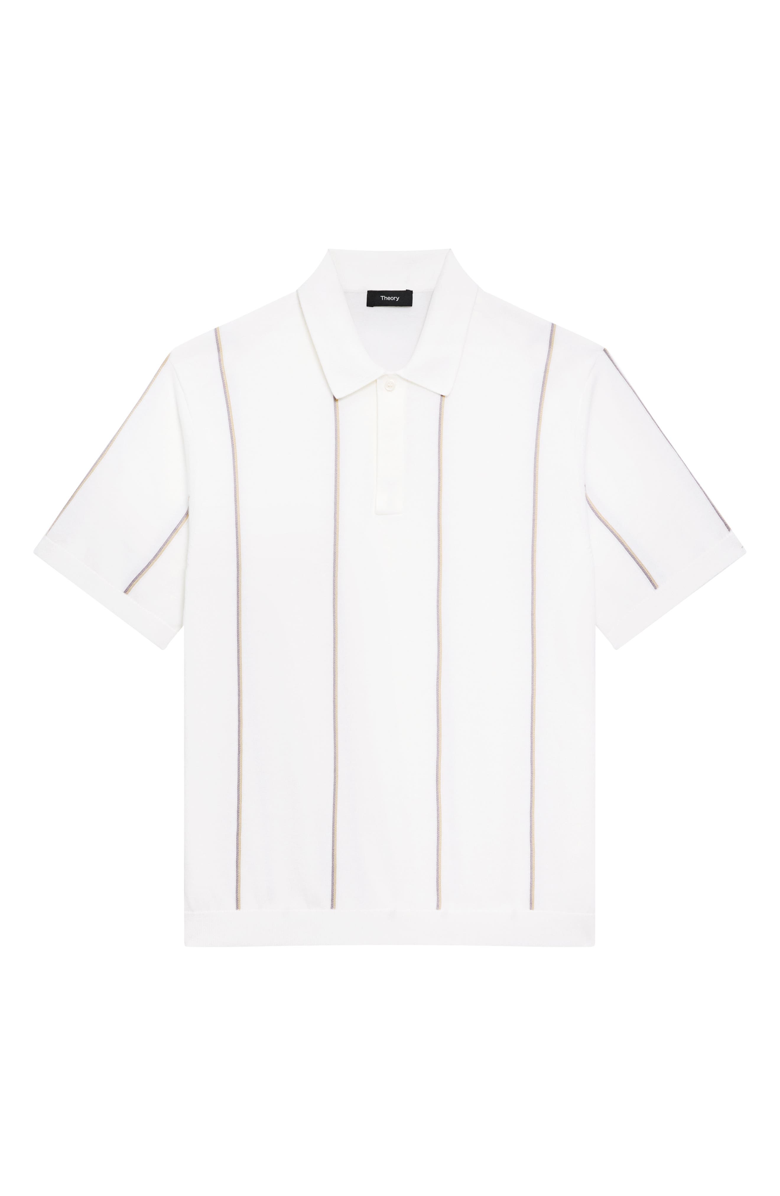 Theory Cotton Polo in White Multi at Nordstrom - 5