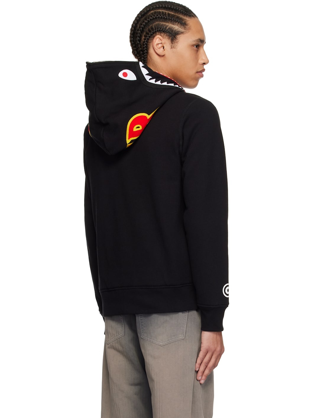 Black 2nd Shark Full Zip Hoodie - 3
