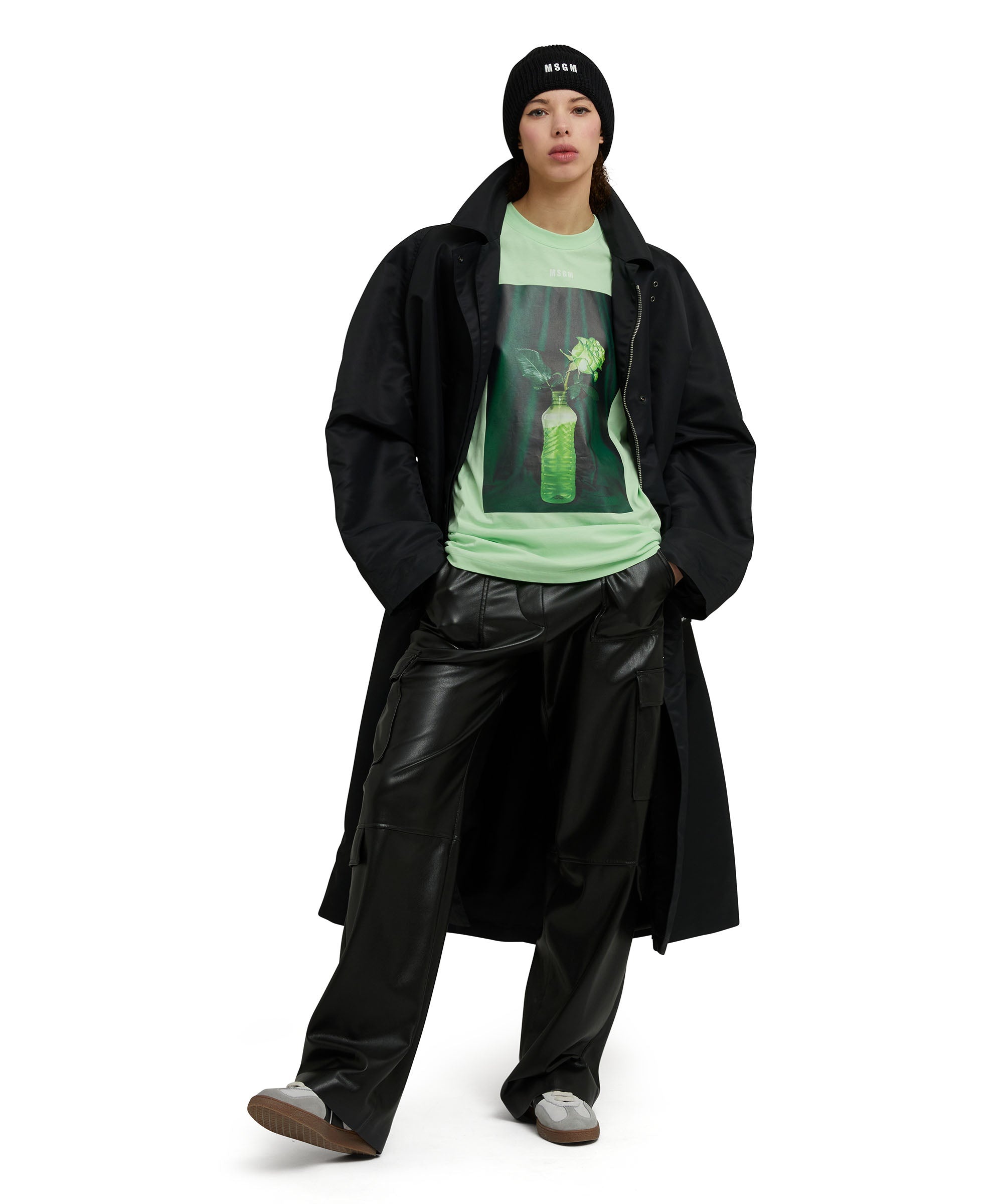Organic cotton crewneck t-shirt from the MSGM Fantastic Green Capsule - 9