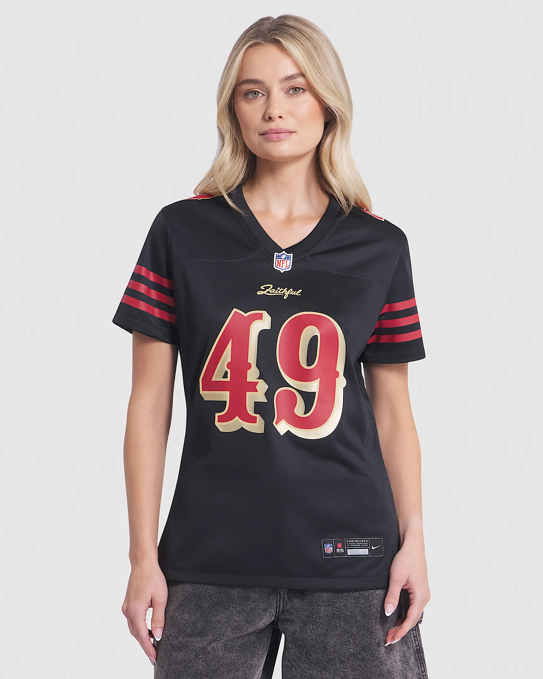 The Faithful San Francisco 49ers Rivalries Collection Women’s Nike NFL Game Jersey - 1