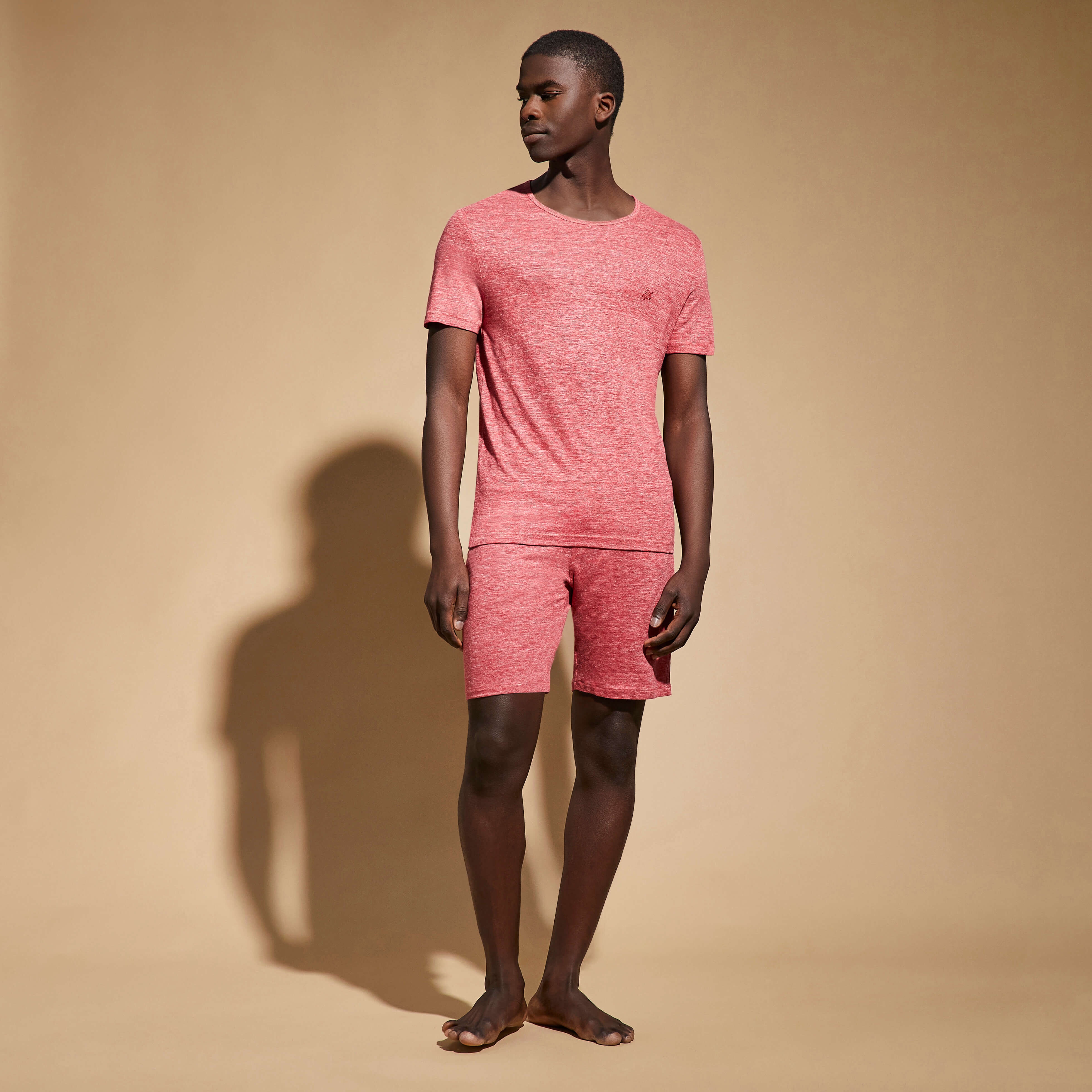 Unisex Linen Jersey T-Shirt Solid - 3