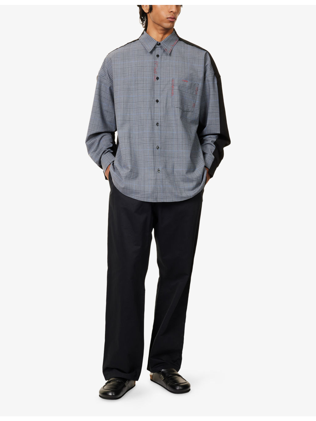 Checked Relaxed-Fit Woven Shirt - 2