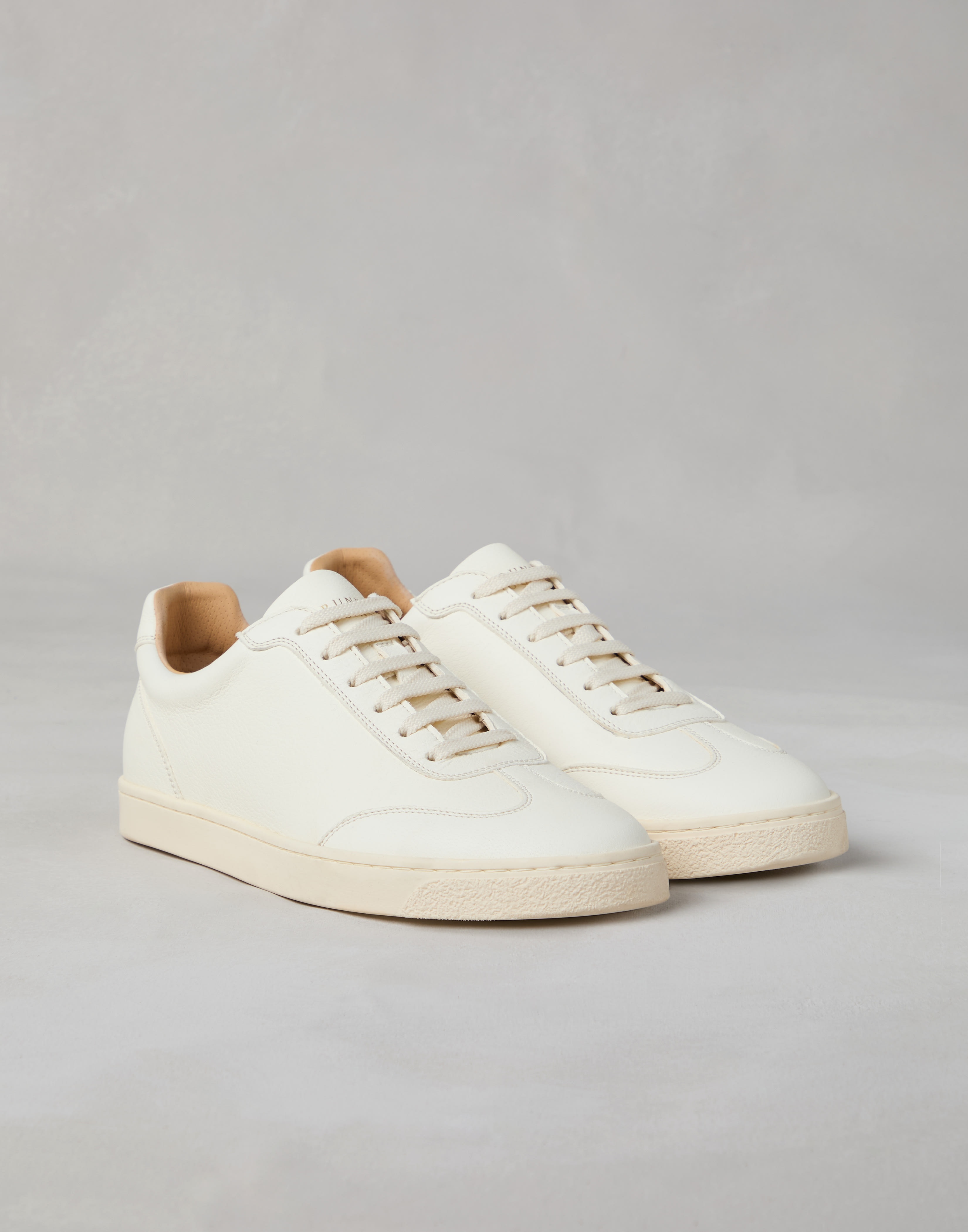 Deerskin sneakers with natural rubber sole - 1