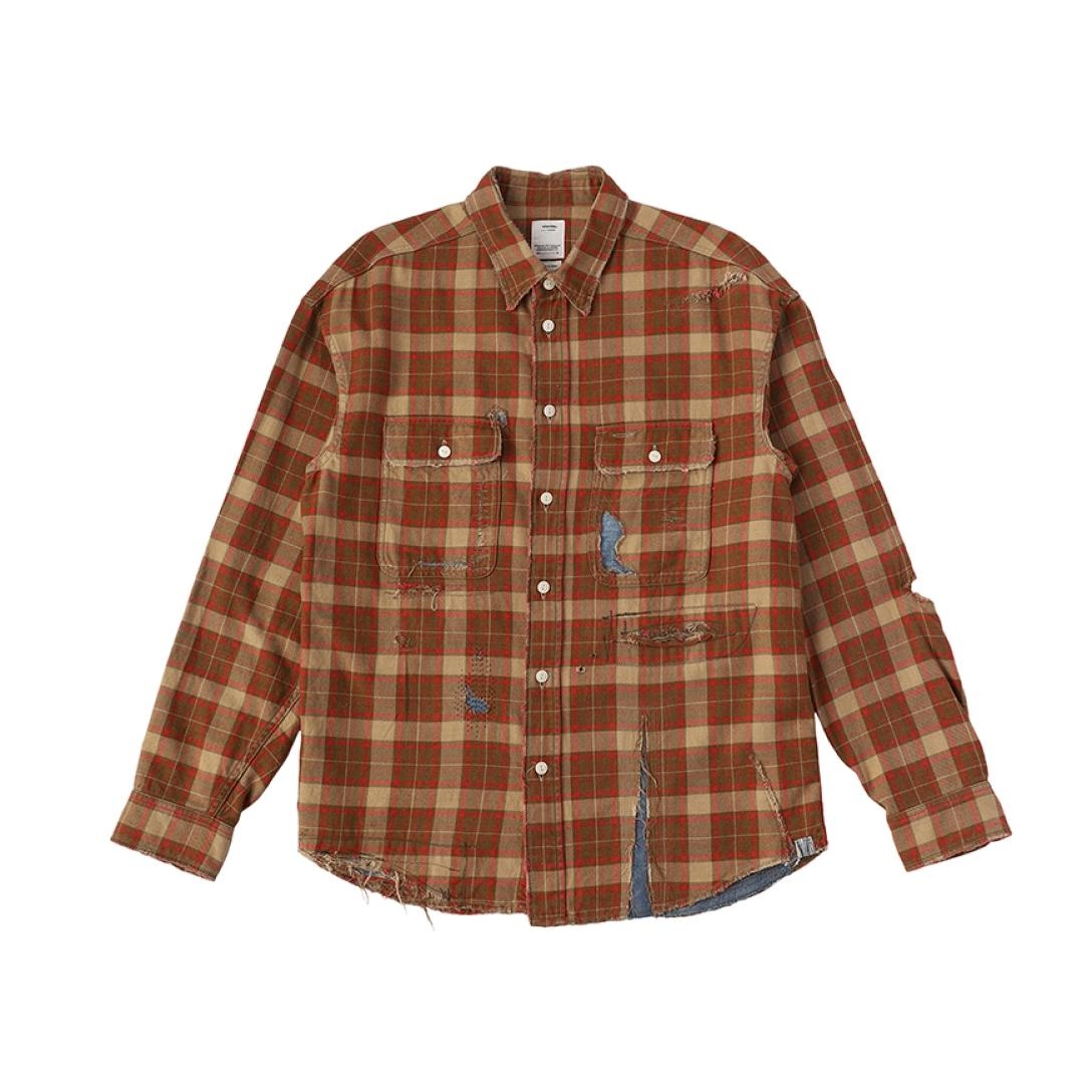 LUMBER CHECK L/S CRASH BEIGE - 2