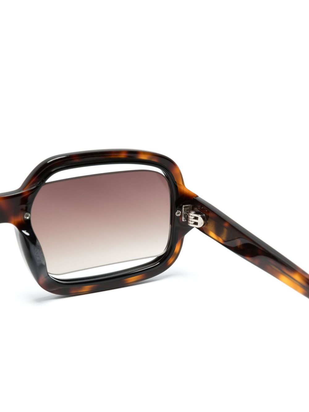 Olga rectangle-frame sunglasses - 3