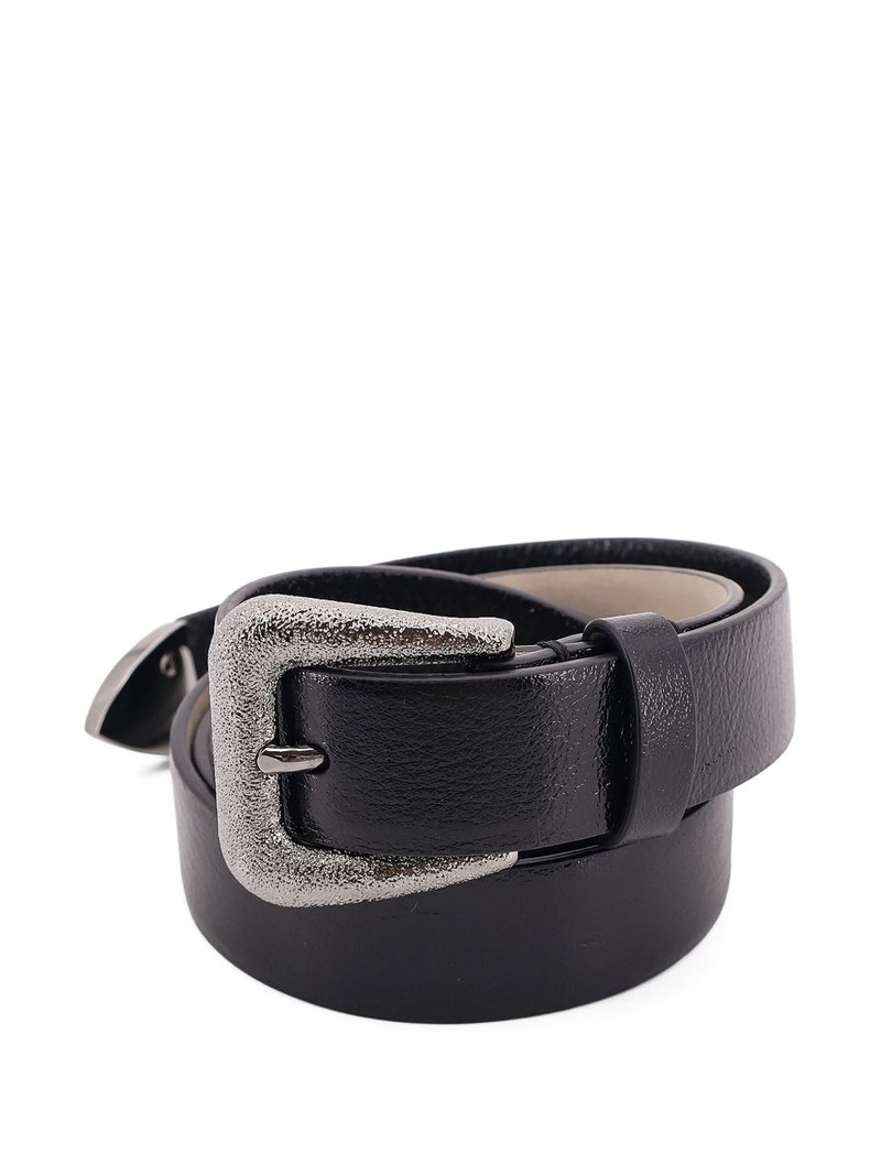 Brunello Cucinelli metal-buckle leather belt outlook