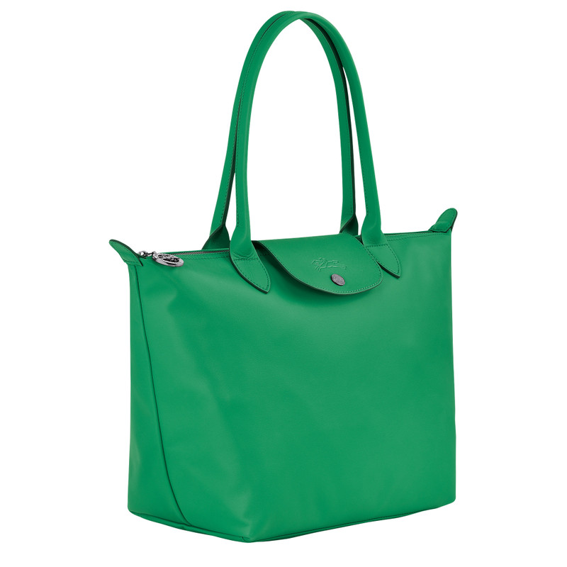 Le Pliage Xtra M Tote bag Green - Leather 3