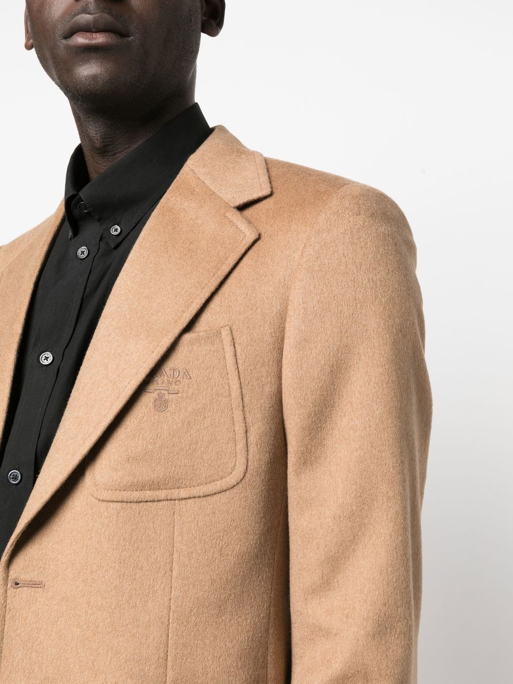 fitted single-breasted blazer - 5