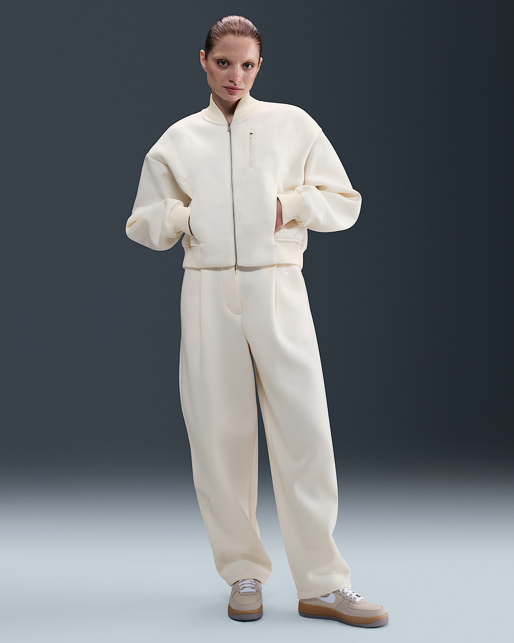 Nike Sportswear Modern Fleece Women's Oversize Destroyer Jacket - 4
