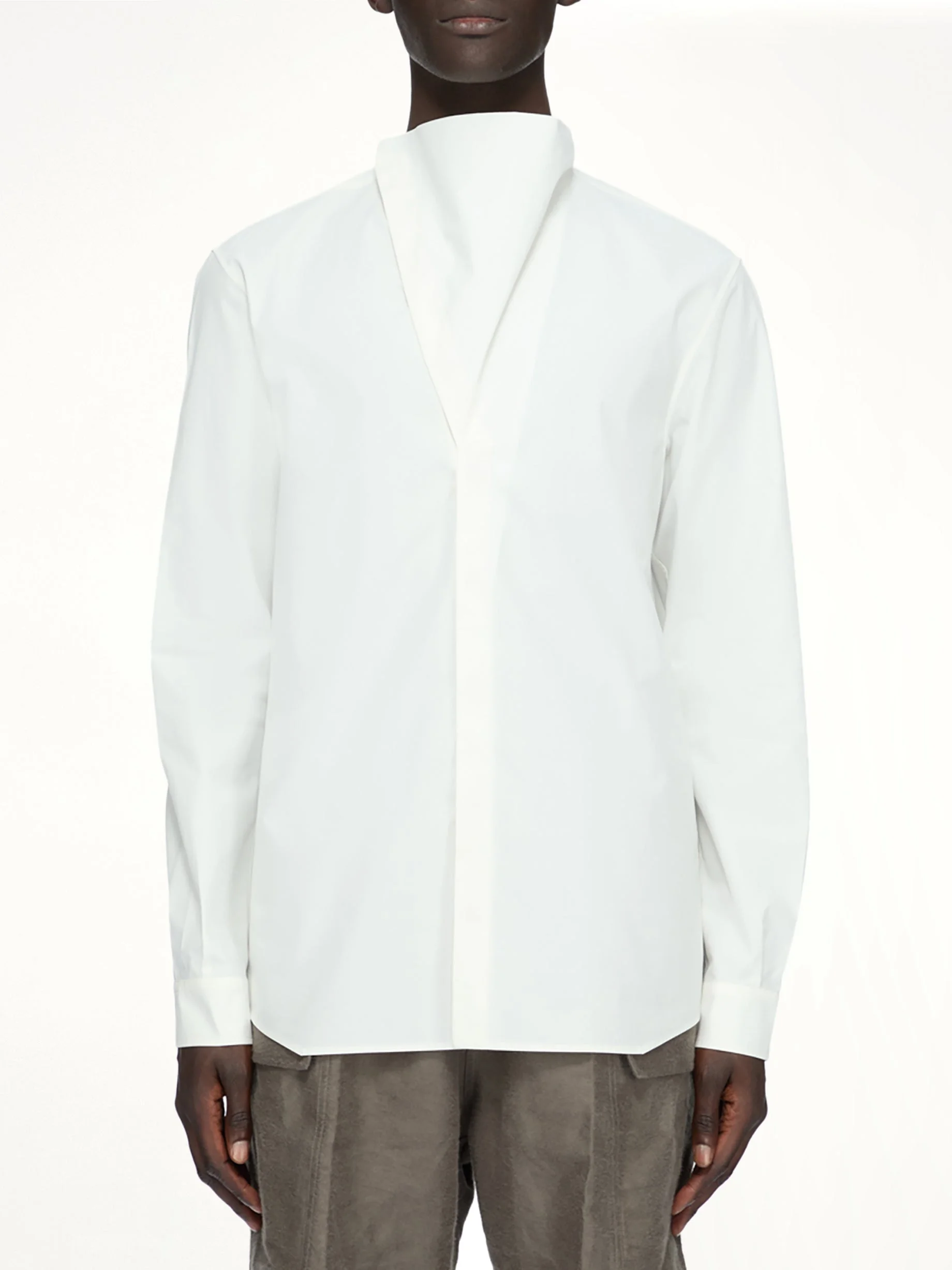 Cotton Poplin Island Shirt in Milk - 1