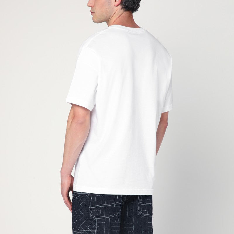 Kenzo White Cotton T-Shirt With Logo Men - 2