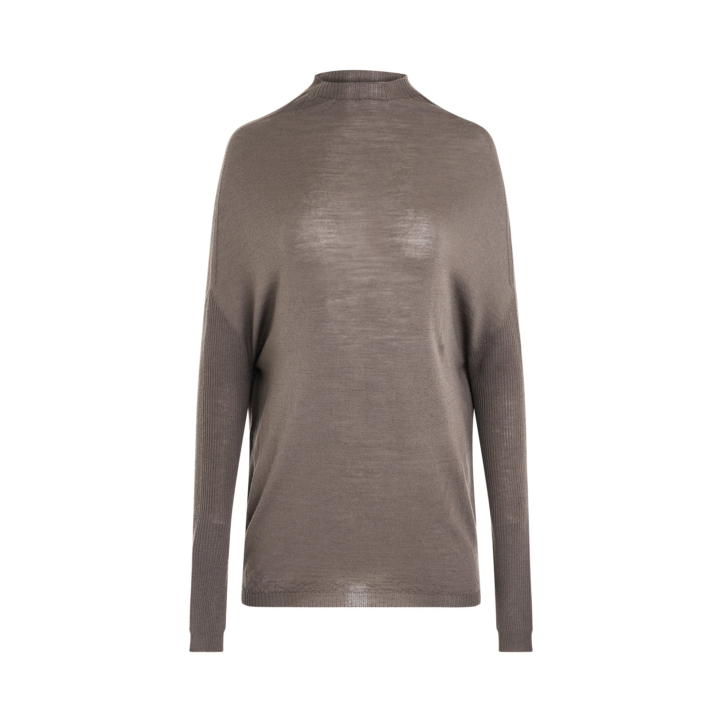 Rick Owens Light Weight Crater Knit Sweater in Dust | REVERSIBLE
