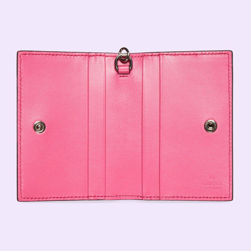 GUCCI GG embossed card case outlook