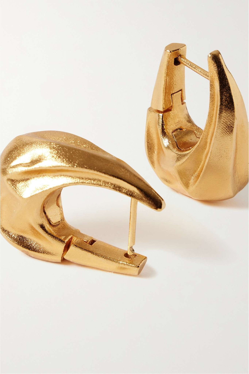 Olivia small gold-tone hoop earrings 4