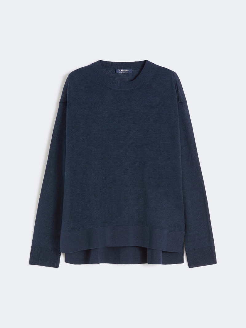 FIORIRE Linen yarn sweater - NAVY 1