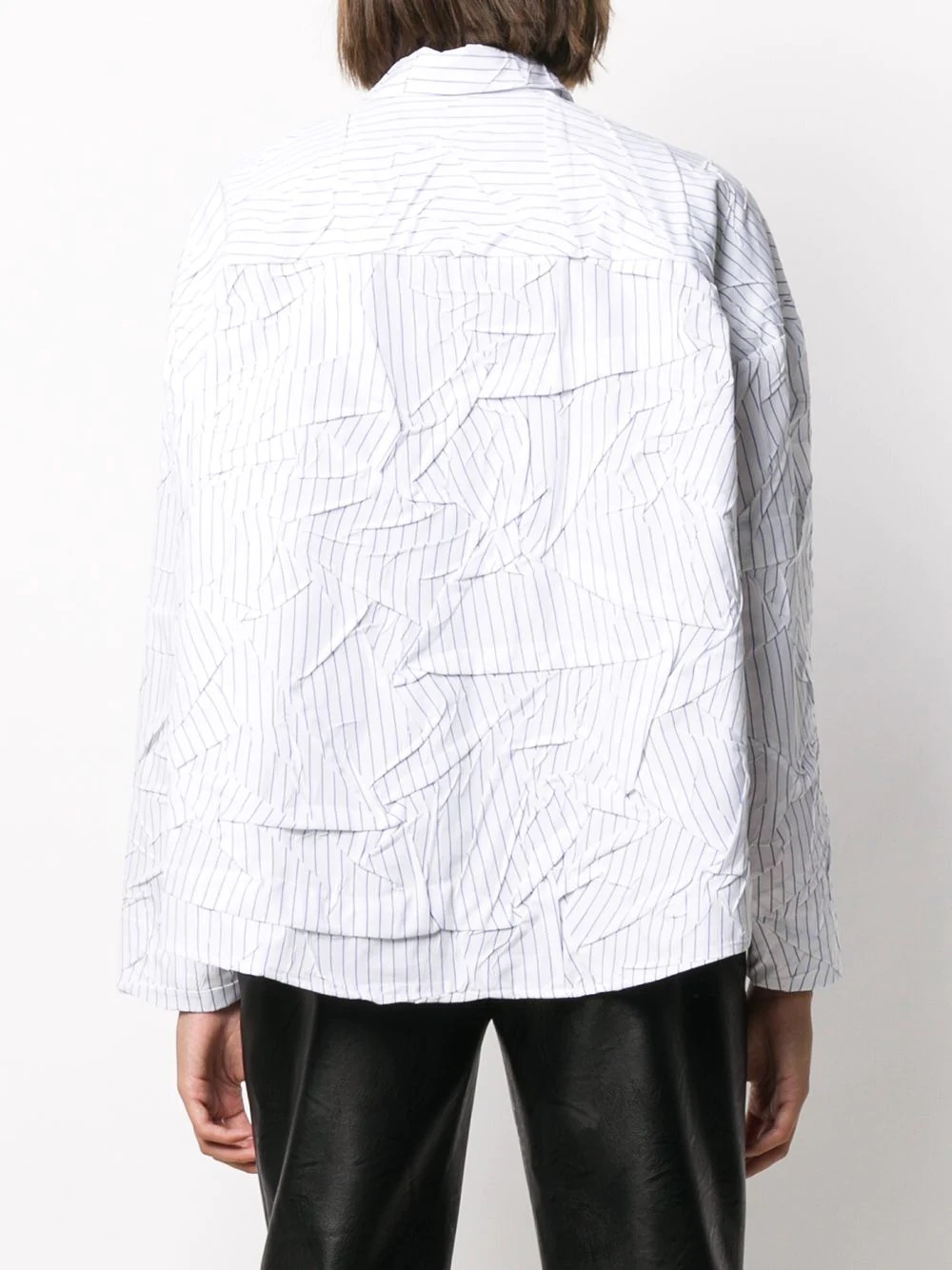 reconstructed pinstripe shirt - 4