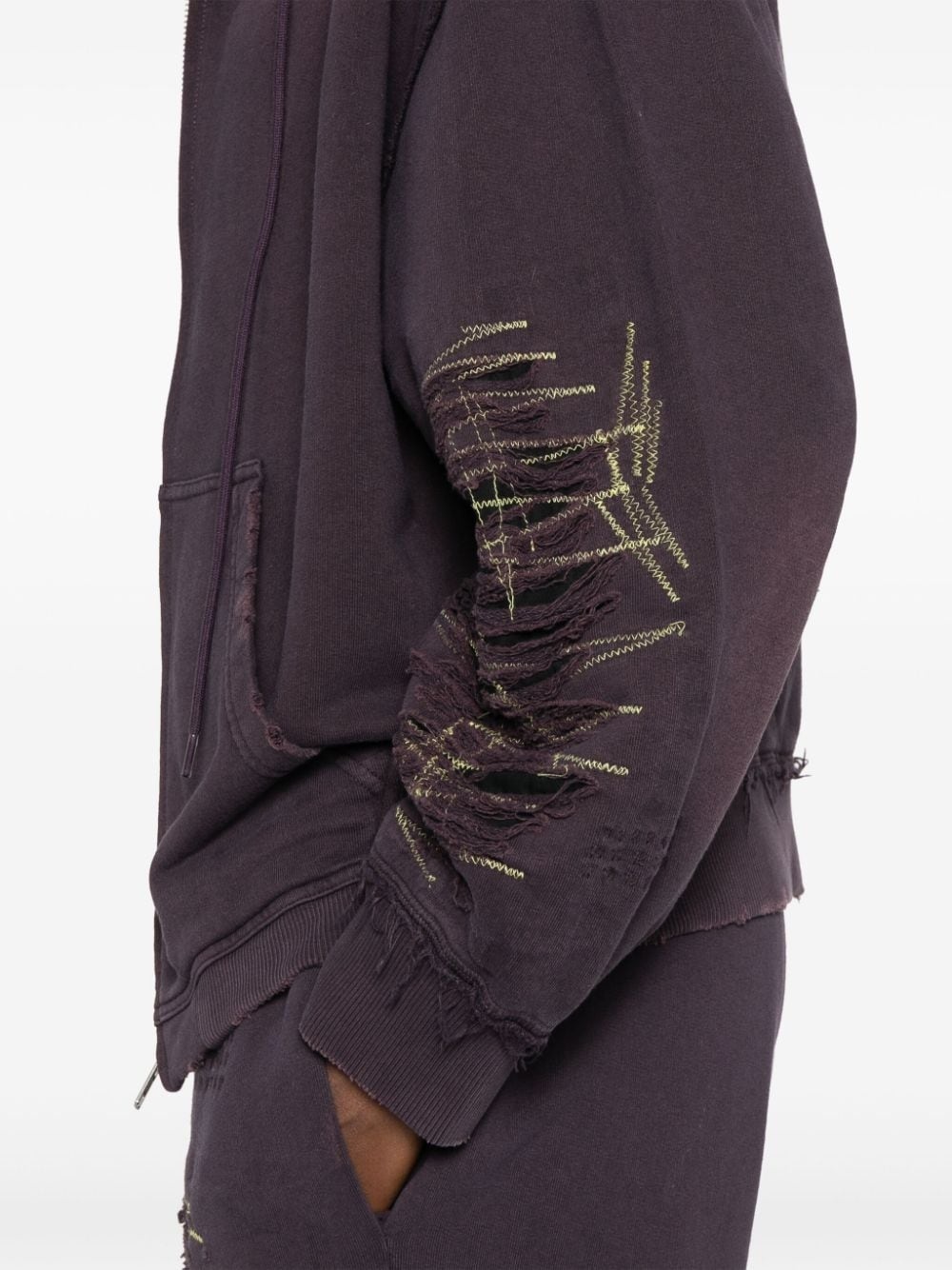 distressed hoodie - 5