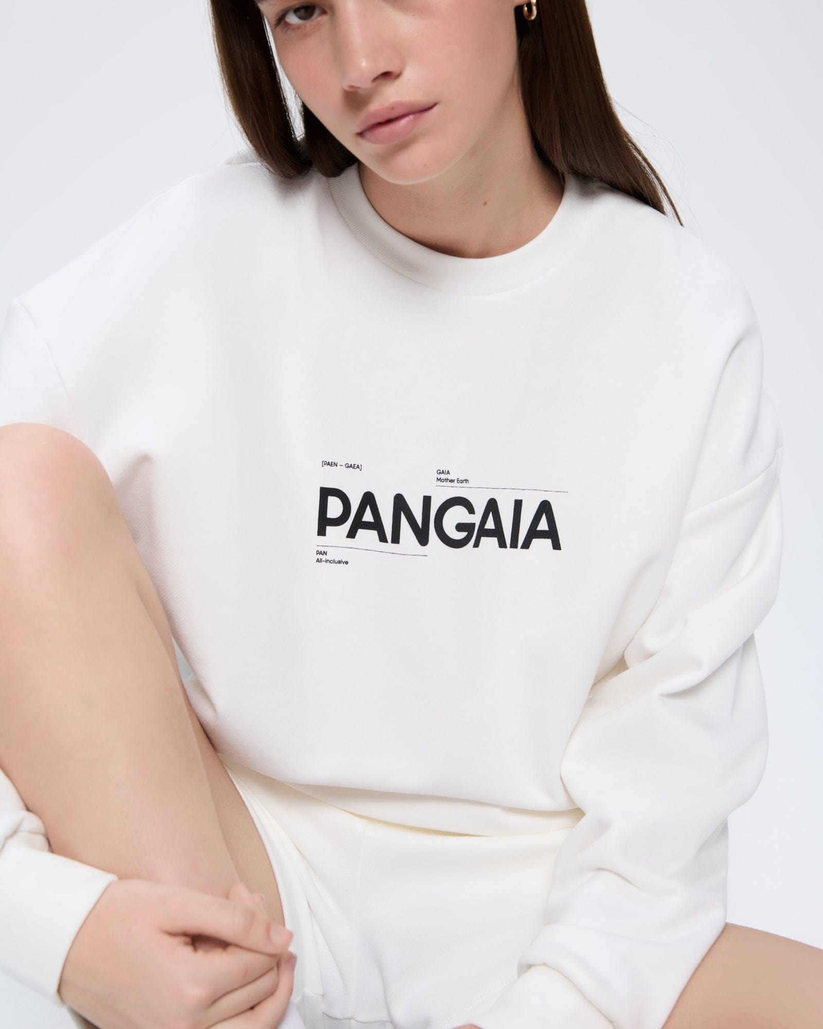 Womens 365 Midweight Definition Sweatshirt - Off-White - 3