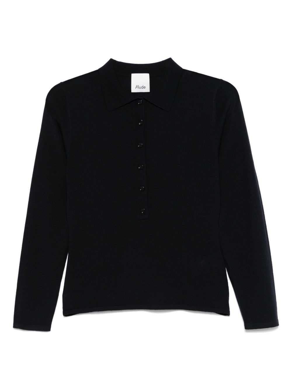 fine-knit polo shirt - 1