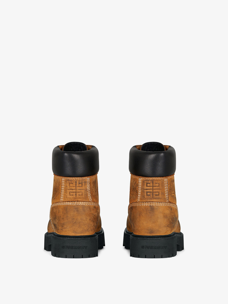 SHOW ANKLE WORKBOOTS IN NUBUCK WITH USED EFFECT 5