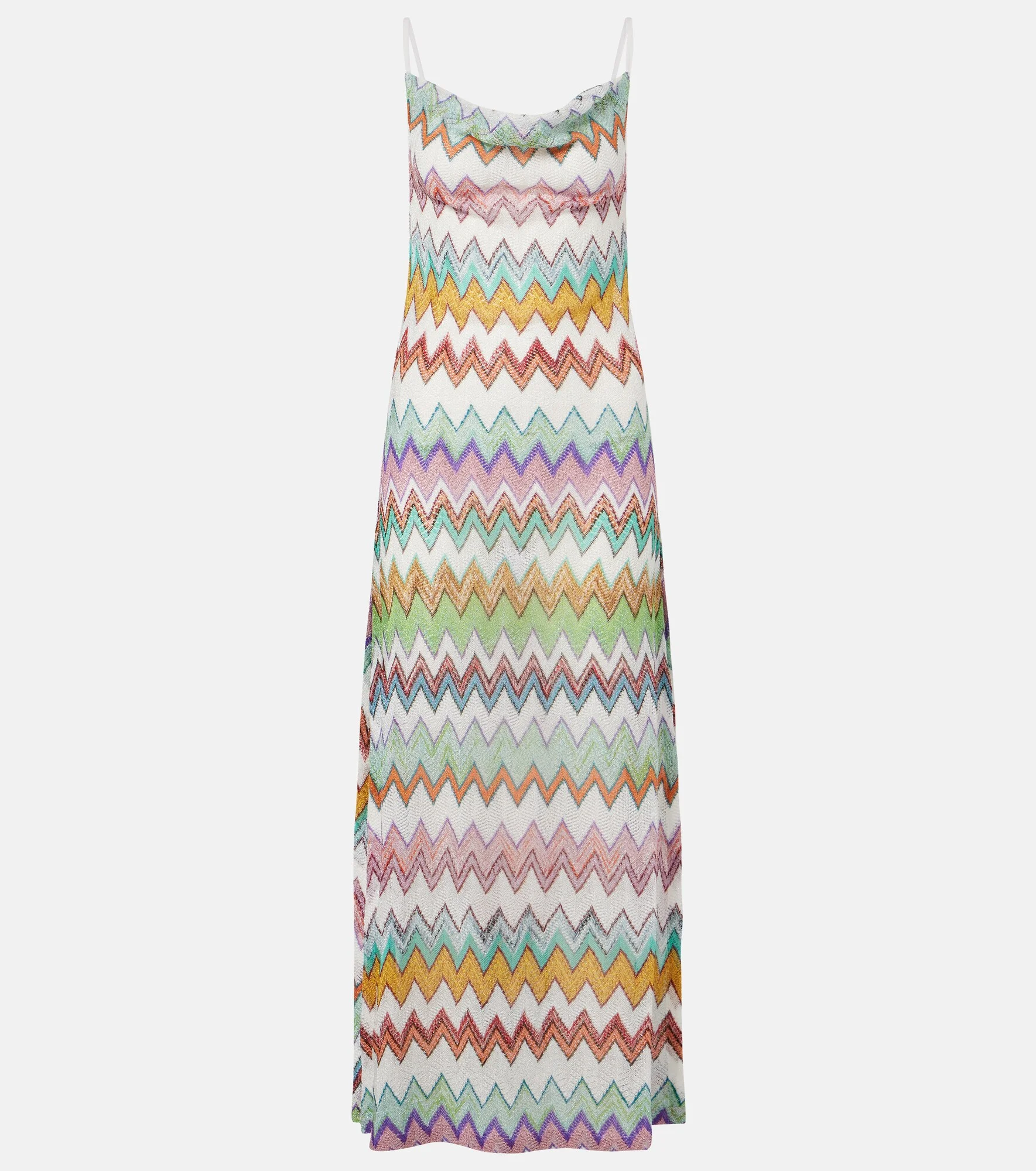 Zigzag lamé maxi dress - 1