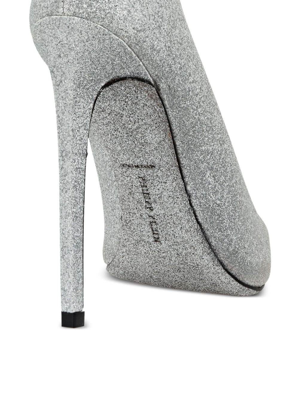120mm glittered pumps - 3