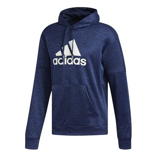 adidas Large logo Printing Pattern Pullover Navy Blue DH9320 - 1