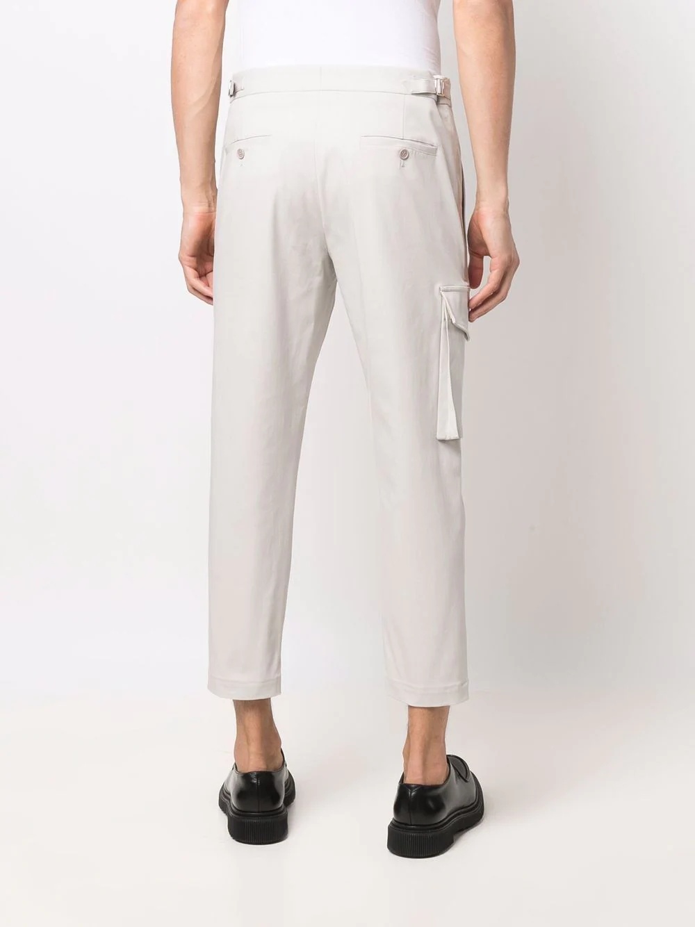 cargo-pocket skinny cropped trousers - 4